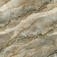 Load image into Gallery viewer, RF-999K016 Brown gold vein stone porcelain Polished wall floor tile