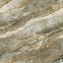 Load image into Gallery viewer, RF-999K016 Brown gold vein stone porcelain Polished wall floor tile