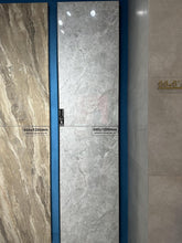 Load image into Gallery viewer, RF-999K126007  Tesla Gold White and gold ceramic luxury modern wall tile kitchen backsplash sintered stone polished glazed porcelain marble big tile slab