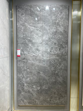Load image into Gallery viewer, TC126551Dark Glossy Marble Look Polished Glazed Porcelain Floor