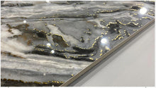 Load image into Gallery viewer, Gold Line & Silk White Marble