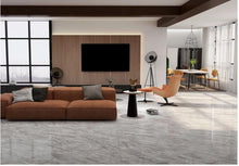 Carica l'immagine nel visualizzatore di Gallery, 750x1500 gres porcellanato di grandi dimensioni in marmo Materiali da costruzione Piastrelle per pavimenti in gres porcellanato grigio smaltato antiscivolo RF-GT715028 Roccia profumata di montagna