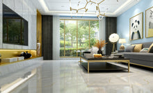 Load image into Gallery viewer, china marble look floor with golden lines