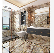 Load image into Gallery viewer, 999K006 Marble Look Home Decoration Glossy Wall Tiles Golden Glazed Polished Porcelain Tile for Floor