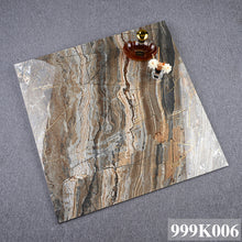 Load image into Gallery viewer, 999K006 Marble Look Home Decoration Glossy Wall Tiles Golden Glazed Polished Porcelain Tile for Floor