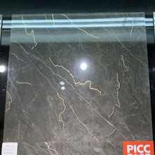 Load image into Gallery viewer, 999K008 800X800mm Non Slip High Glossy Full Body Ceramic Golden Black Polished Porcelain Floor Tiles