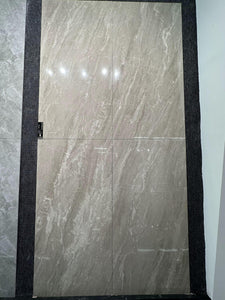 JZ715011B Hot Selling 750x1500mm Full Body Marble Look BROWN Glossy Polished Glazed Porcelain Flooring Tiles