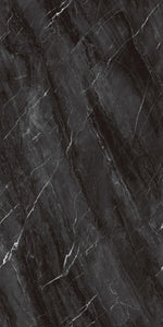 GT918015C Glossy Ceramic Floor Tiles Size 900X1800mm Black Porcelain Marble Full Polished Glazed Tiles Floor