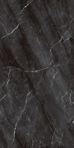 GT918015C Glossy Ceramic Floor Tiles Size 900X1800mm Black Porcelain Marble Full Polished Glazed Tiles Floor