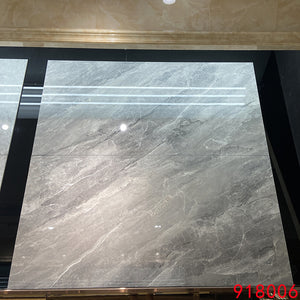 Foshan Factory Large Format 900x1800 Carrara Marble Look High Glossy Big Size Piastrelle per pareti e pavimenti in gres porcellanato RF-GT918006