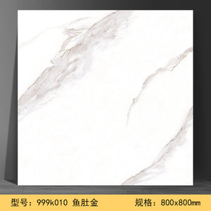 999K010 Foshan Luxury golden ceramic tiles for floor villa hotel bathroom white gold plated porcelain wall tile