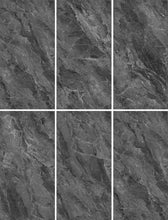Load image into Gallery viewer, High gloss 750x1500mm luxury Continuous pattern big slab tiles whole body marble floor tiles living room slate wall tiles GT715035 Ink rock
